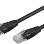 U/UTP Cat.5e (Gigabit) Καλώδιο Δικτύου Ethernet 1m Μαύρο