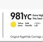 HP 981YC Yellow Extra High Yield Γνήσιο Μελάνι Εκτυπωτή InkJet Κίτρινο (L0R19YC)
