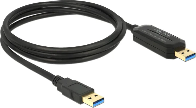 DeLock USB 3.0 Cable USB-A male - USB-A male 1.5m (83647) - Image 1