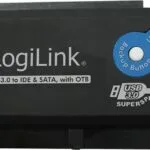 LogiLink USB 3.0 to IDE & SATA Adapter with One Touch Backup Μαύρο (AU0028A)