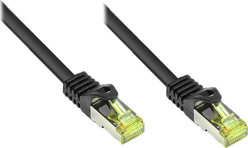 Good Connections S/FTP Cat.7 (10Gbps) Καλώδιο Δικτύου Ethernet 3m Μαύρο 8070R-030S - Image 1