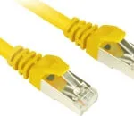 Sharkoon S/FTP Cat.6 (Gigabit) Καλώδιο Δικτύου Ethernet 0.25m Κίτρινο