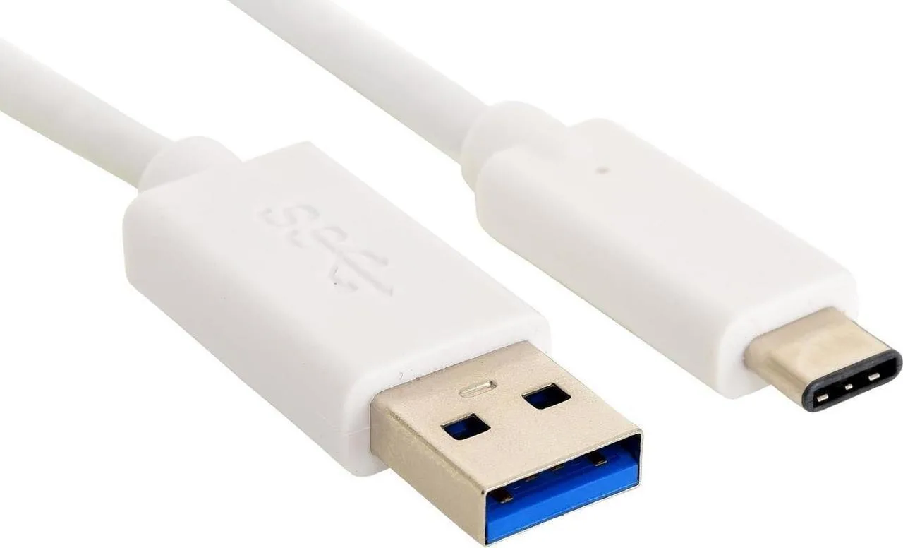Sandberg USB 3.0 Cable USB-C male - USB-A 60W PD Λευκό 2m 136-14 - Image 1