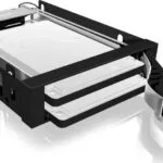 Icy Box IB-2227STS 3.5Inch Mobile Rack For 2x1x2.5-Inch SATA HDD/SSD Μαύρο