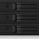 Icy Box External Backplane for 3x 3.5Inch SATA or SAS HDD in 2x 5.25Inch bay Μαύρο (IB-563SSK)