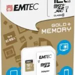 Emtec Gold+ microSDXC 128GB U1 UHS-I 85MB/s με αντάπτορα