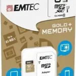 Emtec Gold+ microSDXC 64GB U1 UHS-I 85MB/s με αντάπτορα