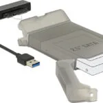DeLock Θήκη για Σκληρό Δίσκο 2.5" SATA III με σύνδεση USB 3.0 σε Διάφανο χρώμα 62742