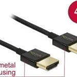 DeLock HDMI 2.0 Premium High Speed 4K 60Hz HDR Cable HDMI male - HDMI male 0.5m Μαύρο 84786