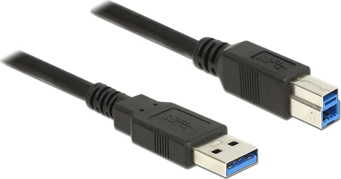 DeLock USB 3.0 Cable USB-A male - USB-B male 1m (85066) - Image 1