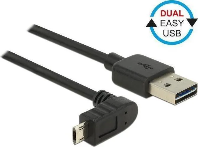 20170328105522_delock_regular_usb_2_0_to_micro_usb_cable_mayro_3m_83857.jpeg DeLock Regular USB 2.0 to micro USB Cable Μαύρο 3m 83857 1τμχ - Image 1