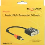 DeLock Μετατροπέας USB-A male σε DVI-D female 1τμχ 62737