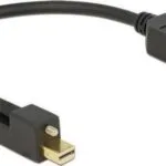 DeLock Μετατροπέας mini DisplayPort male σε DisplayPort male (62638)