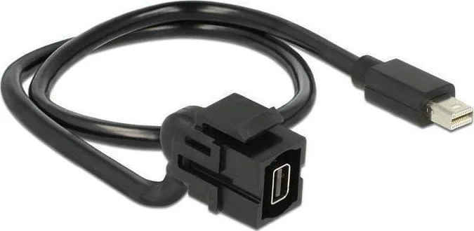 DeLock Cable DisplayPort male - DisplayPort female 0.50m Μαύρο (86374) - Image 1