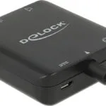 DeLock Μετατροπέας HDMI / micro USB male σε 3.5mm / HDMI / Toslink female (62784)
