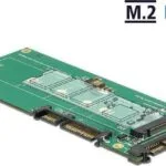 DeLock Converter U.2 SFF-8639 NVMe to SATA 22pin 1x M.2 Key M