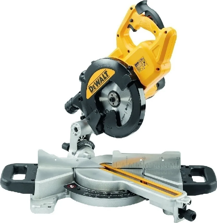 20170421105511_dewalt_dws773.jpeg Dewalt DWS773 Φαλτσοπρίονο Ρεύματος Συρόμενο με Ισχύ 1300W, Δίσκο Κοπής Διαμέτρου 216mm & Ταχύτητα Κοπής 4500rpm - Image 1