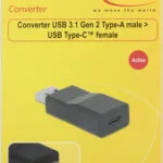 DeLock Μετατροπέας USB-A male σε USB-C female 1τμχ 65696