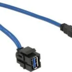 DeLock USB 3.0 Cable USB-A male - USB-A female,USB-B female 0.5m (86375)