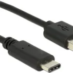 DeLock USB 2.0 Cable USB-C male - USB-A Μαύρο 0.5m 83326