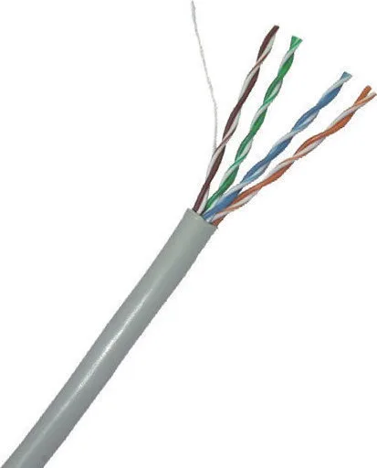 U/UTP Cat.5e (Gigabit) Καλώδιο Δικτύου Ethernet χωρίς ακροδέκτες 1m Γκρι UTP-CAT5E-1 - Image 1