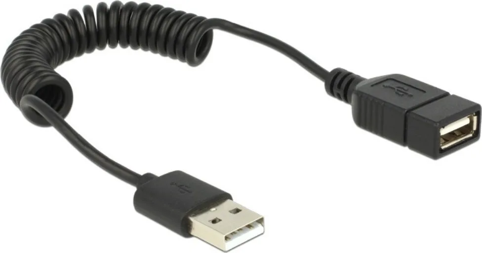 20170605171819_delock_usb_2_0_cable_usb_a_male_usb_a_female_0_6m_83163.jpeg DeLock USB 2.0 Cable USB-A male - USB-A female 0.6m (83163) - Image 1