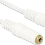DeLock Καλώδιο Ήχου 3.5mm male - 3.5mm female Λευκό 5m 83771
