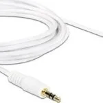 DeLock Καλώδιο Ήχου 3.5mm male - 3.5mm male Λευκό 2m 83757