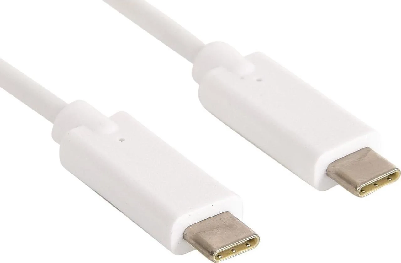 Sandberg USB 2.0 Cable USB-C male - USB-C 60W Λευκό 2m 136-17 - Image 1