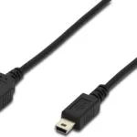 Digitus USB 2.0 Cable USB-A male - mini USB-B male 1.8m (AK-300130-018-S)