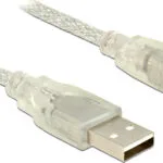 DeLock USB 2.0 Cable USB-A male - USB-B male Διάφανο 1.5m 83893