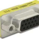 DeLock Μετατροπέας VGA female σε VGA female Κίτρινο 1τμχ 65001
