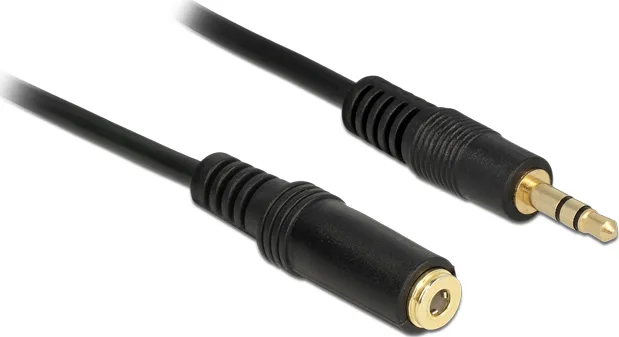 20170710114559_delock_cable_3_5mm_male_3_5mm_female_2m_83766.jpeg DeLock Καλώδιο Ήχου 3.5mm male - 3.5mm female Μαύρο 2m 83766 - Image 1