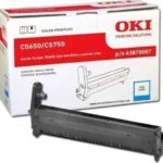 OKI 43870007 Γνήσιο Drum Laser Εκτυπωτή Κυανό 20000 Σελίδων