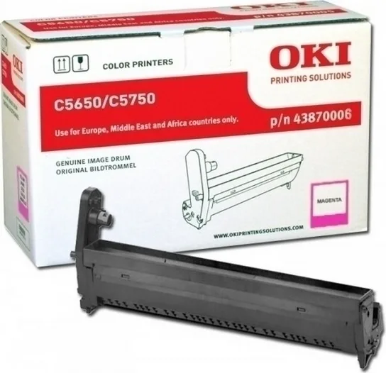 20170718101247_oki_43870006_magenta.jpeg OKI 43870006 Γνήσιο Drum Laser Εκτυπωτή Ματζέντα 20000 Σελίδων - Image 1