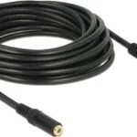 DeLock Καλώδιο Ήχου TRRS 3.5mm male - 3.5mm female Μαύρο 5m 84669