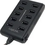 LogiLink Hub 10 Θυρών USB 2.0 με σύνδεση USB-A UA0125