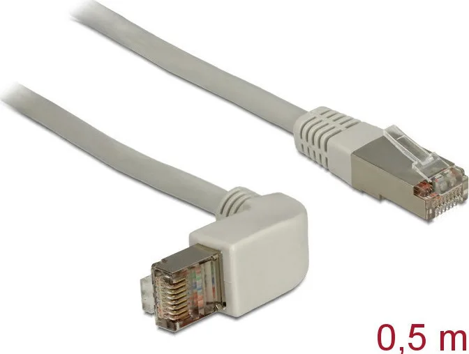 DeLock S/FTP Cat.5e (Gigabit) Καλώδιο Δικτύου Ethernet 0.5m Γκρι 83524 - Image 1