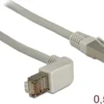 DeLock S/FTP Cat.5e (Gigabit) Καλώδιο Δικτύου Ethernet 0.5m Γκρι 83514