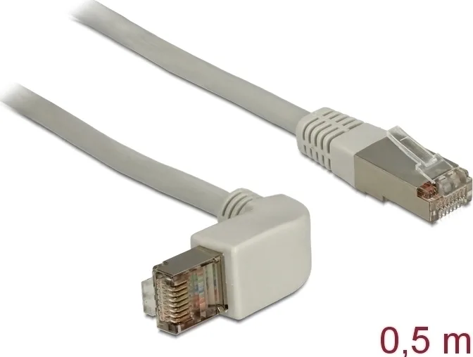 DeLock S/FTP Cat.5e (Gigabit) Καλώδιο Δικτύου Ethernet 0.5m Γκρι 83514 - Image 1