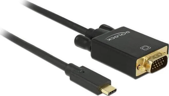 DeLock USB 3.1 Cable USB-C male - VGA Μαύρο 2m 85262 - Image 1