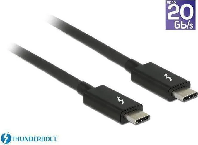 20171127121239_delock_regular_usb_3_1_cable_usb_c_male_usb_c_male_mayro_1_5m_84846.jpeg DeLock Thunderbolt 3 Cable 100W Μαύρο 1.5m (84846) - Image 1