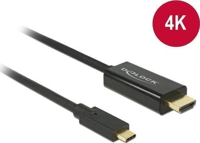 DeLock Cable HDMI male - USB-C male 3m Μαύρο 85260 - Image 1