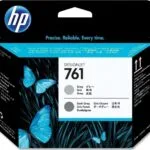 HP 761 Γνήσιο Πακέτο 2 Μελανιών Εκτυπωτή InkJet Γκρι (CH647A)
