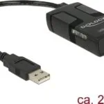 DeLock Μετατροπέας USB-A male σε USB-A female 1τμχ 62588