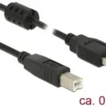DeLock USB 2.0 Cable USB-A male - USB-B male 0.5m (84894)