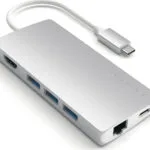 Satechi USB-C Docking Station με HDMI 4K PD Ethernet Ασημί (ST-TCMA2S)