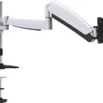 Equip Βάση Γραφείου Οθόνης έως 27" με Βραχίονα Ασημί (650112)