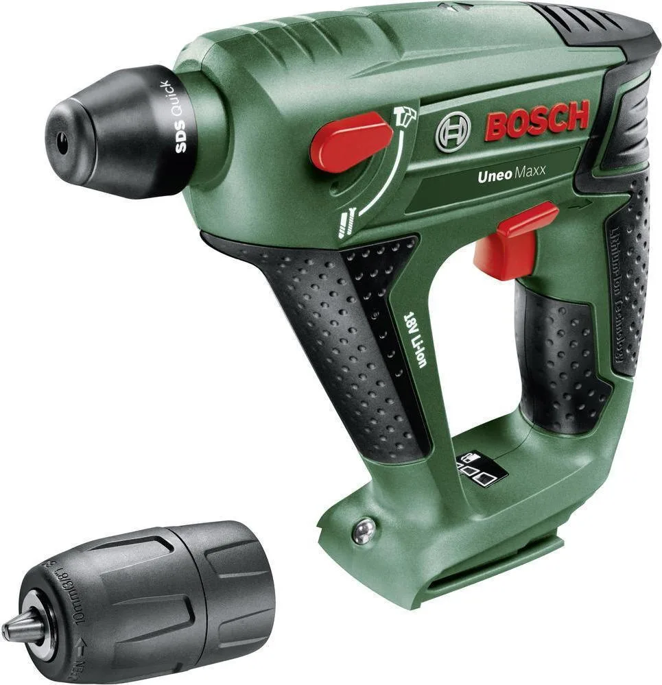 20180730134230_bosch_uneo_maxx_solo_060395230c.jpeg Bosch Κρουστικό Σκαπτικό Πιστολέτο Μπαταρίας 18V Solo με Υποδοχή SDS Quick 060395230C - Image 1