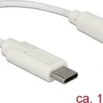 DeLock Μετατροπέας USB-C male σε 3.5mm female Λευκό (65913)
